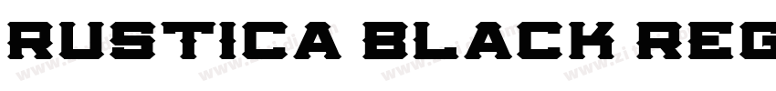 Rustica Black Regula字体转换